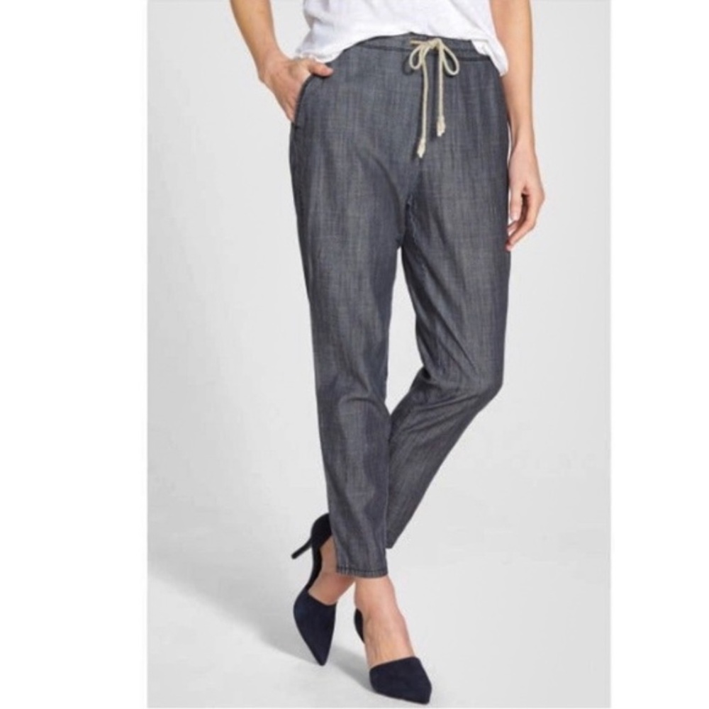 Fisher Project Chambray Dark Gray Drawstring Pants